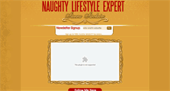 Desktop Screenshot of naughtylifestyleexpert.com